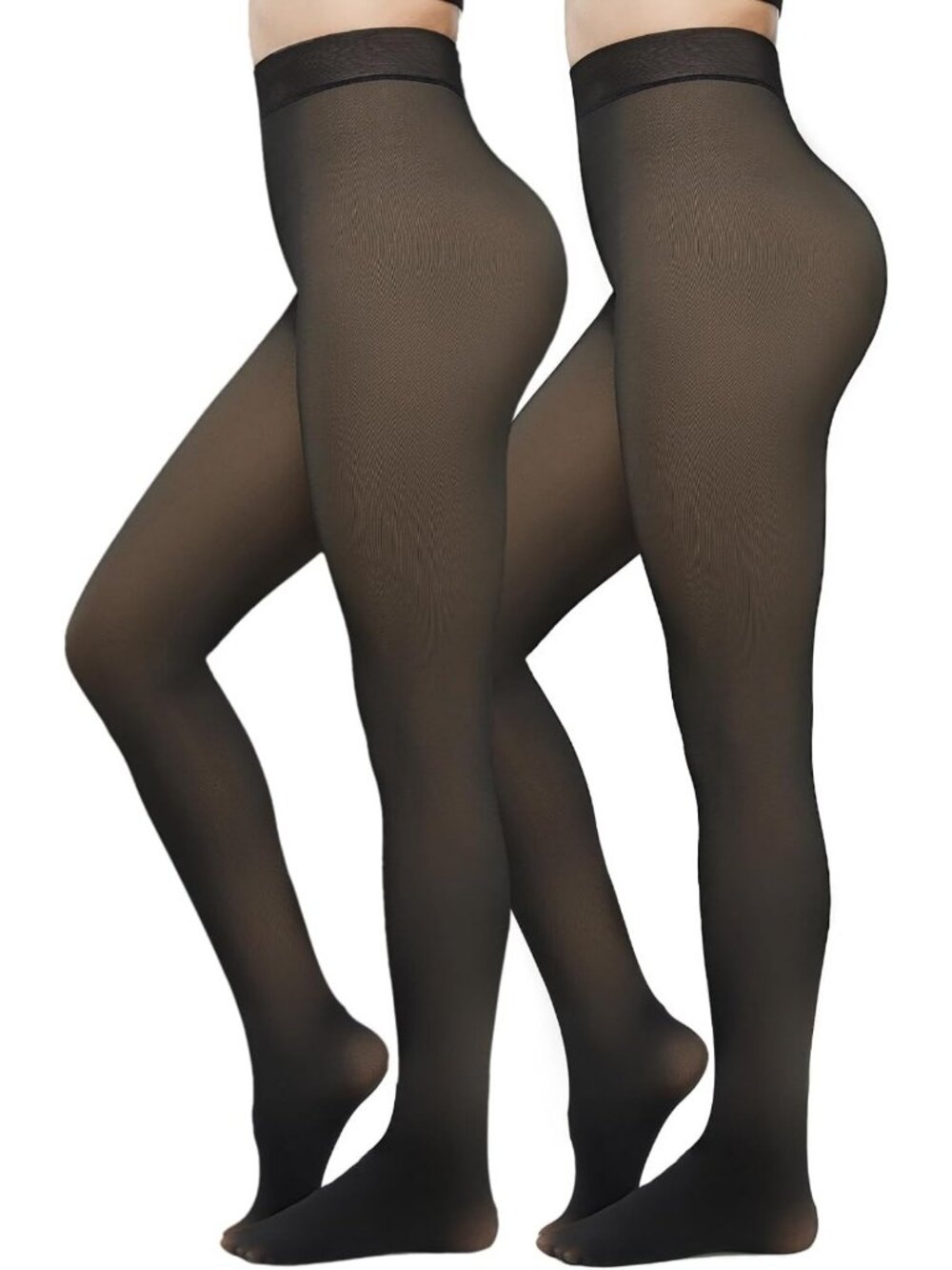 Warm Fleece Lined Tights for Women | Thick Thermal Pantyhose Leggings | Winter
